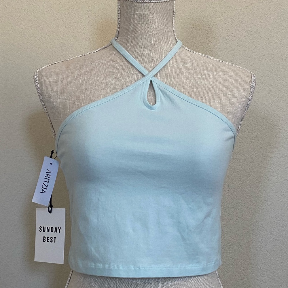 Aritzia Sunday's Best Halter Cutout Tank